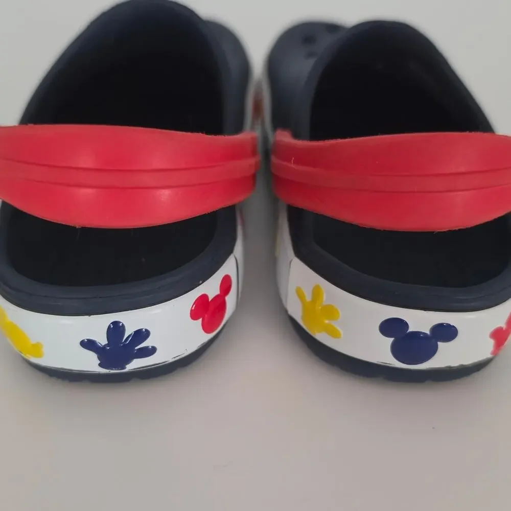 CROCS Disney Fun Lab Mickey Clog Child Size 9 Navy Bllue